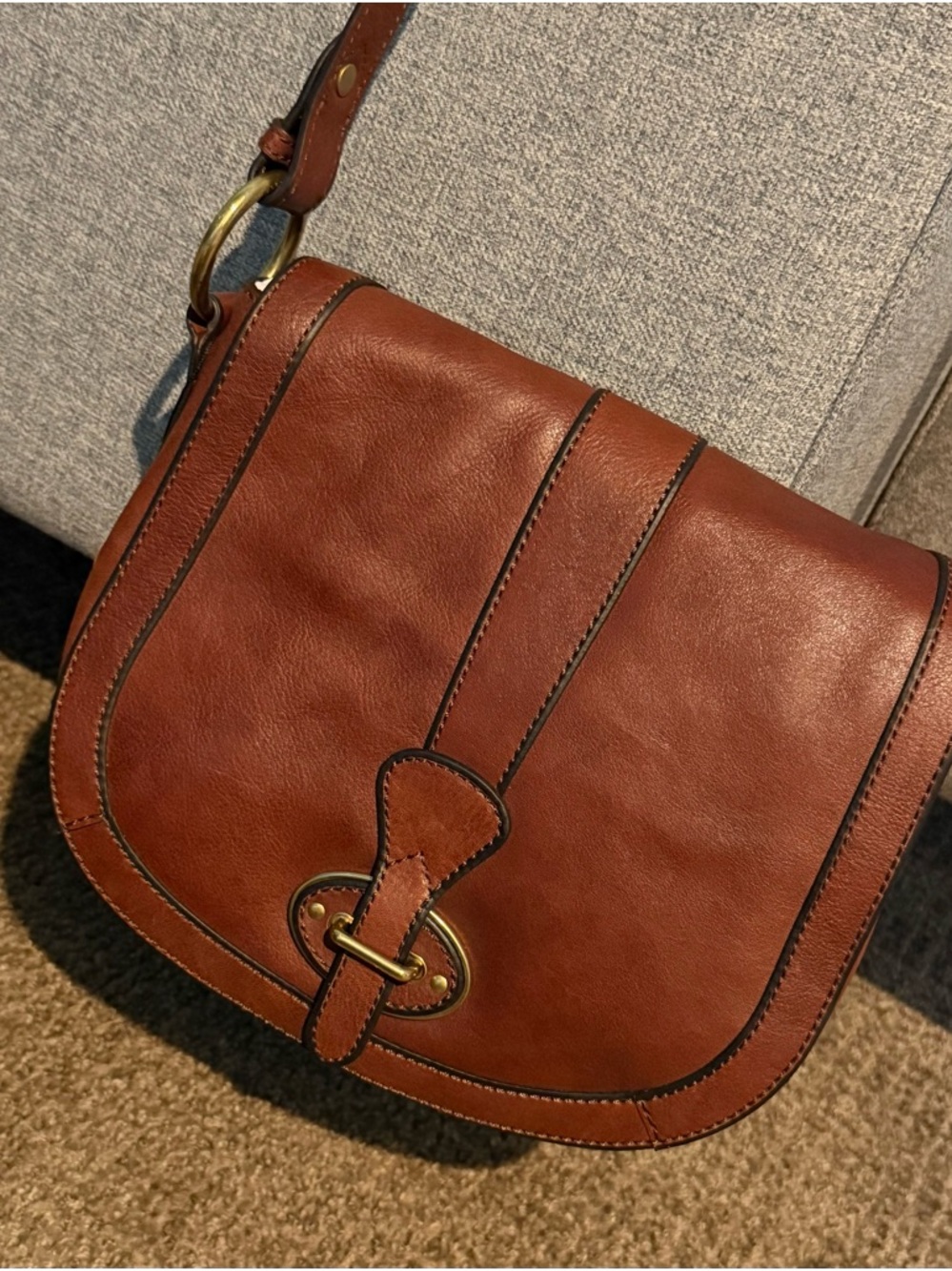 FOSSIL vintage reissue saddle crossbody bag - nwt